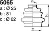 DEPA 5065 Bellow Set, drive shaft